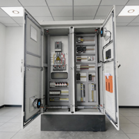 Gabinete de Control PLC Eléctrico para Monitoreo de Temperatura y Humedad con Alimentación Redundante para Sistema de Refrigeración de Centros de Datos