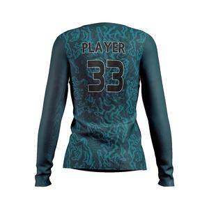 Camiseta de Béisbol Personalizada para Mujer, Transpirable, Talla Grande, Impresión Digital, 100% Poliéster, Nombre del Equipo Personalizado, Servicio OEM - Product Image 6