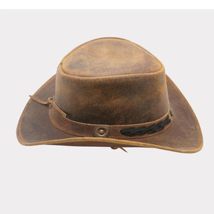American <b>Western</b> Smooth <b>Hats</b> Imitation Leather Sweatbands Cowboy <b>Hats</b> Outdoor Leisure Travel Men - Product Image 6