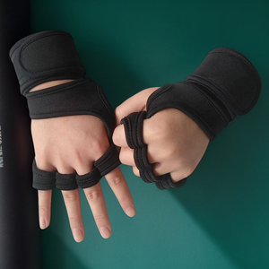 Gants de fitness personnalisés avec logo, en matériaux de plongée, silicone alvéolé antidérapant, pour le cyclisme - Product Image 6