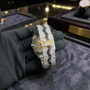 Reloj Mecánico de Lujo con Esfera Redonda Verde, Números Romanos, Correa de Acero Inoxidable de 20 mm y Cristal de Zafiro para Hombre - Product Image 3