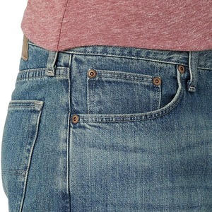 RELEVO INDUSTRIES Short en jean pour homme de haute qualité, 100 % coton, taille élastique, respirant, écologique, décontracté, style urbain - Product Image 6
