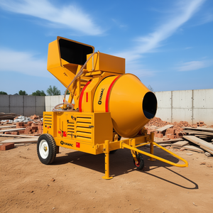 Bétonnière à tambour de 500L avec moteur diesel pour chantier de construction - Product Image 3