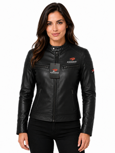Chaqueta de Cuero para Mujer de Primera Calidad con Diseño Elegante, Forro Suave, Cierre Resistente y Ajuste Cómodo para el Invierno - Product Image 4