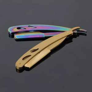 Nouveau design de rasoir pliant en acier inoxydable pour le rasage manuel des hommes - Rasoir de sécurité durable et écologique pour barbier - Product Image 2