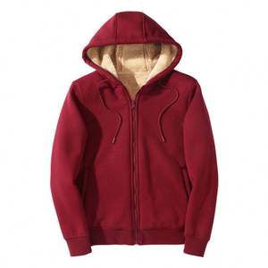 Sudadera con Capucha para Hombre, de Invierno, Holgada, Forrada de Felpa, Gruesa, con Estampado Digital, 100% Algodón, Anti-Pilling, Sólida, 400g - Product Image 2