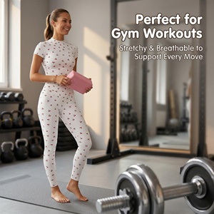 Ensemble de yoga décontracté 2 pièces pour femme : Leggings taille mi-haute et hauts à manches longues/courtes, séchage rapide, respirant, anti-bactérien, tenue de sport - Product Image 2