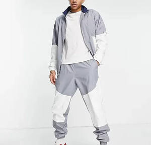 Conjunto Deportivo de Alta Calidad con Logotipo Personalizado, Chaqueta Cortavientos y Pantalones Deportivos para Hombre, Talla Grande, Chaqueta Cortavientos de Nailon - Product Image 2