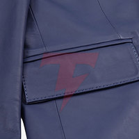 Blazer en cuir pour homme, veste sur mesure de qualité supérieure, design à double boutonnage, coupe confortable, occasions formelles, style américain, respirant