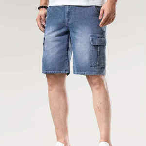 Shorts en jean décontractés personnalisés de haute qualité pour hommes – Mode estivale, tenue d'extérieur, streetwear - Product Image 3