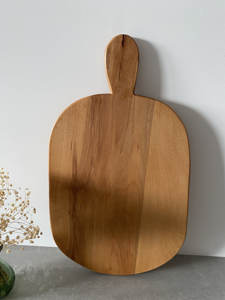 Planche à découper en chêne massif de grande qualité avec poignée, écologique, rectangulaire, pour la préparation et le service des aliments - Product Image 6