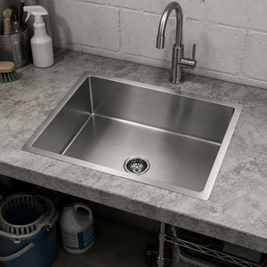 Stainless Steel <b>Kitchen</b> <b>Sink</b> Rectangular Industrial Under top 304 Grade Basin - Product Image 3