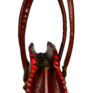 Bolso Tote Salva de Cuero Sintético Color Bronceado con Estampado de Leopardo, Correa Desmontable y Cierre de Cremallera, 21L 18, Bolso de Hombro para Mujer - Product Image 3