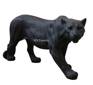 Escultura Clásica de Busto de Pantera Negra en Resina de Poliéster para Decoración de Bodas de Lujo y Eventos Temáticos - Product Image 1