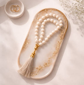 Tasbih en résine écologique fait main, moderne et luxueux, compteur de prières, le plus populaire, personnalisé - Product Image 1