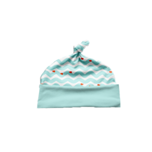 Polka Tots Wave Print Swaddle wrap avec Cap-Bleu - Product Image 5