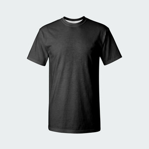 Men's <b>Black</b> Short Sleeve O-Neck <b>T</b>-<b>Shirt</b> <b>Plain</b> Solid Blank Casual Crew Neck Regular Fit Tee - Product Image 1