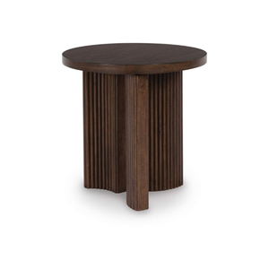 Mesa de Centro Redonda de Madera Ecológica Moderna con Estructura de Hierro, Diseño de Mediados de Siglo, Muebles Hechos a Mano para Sala de Estar - Product Image 1