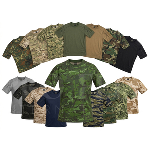 Factory Direct Whole Sale Short Sleeve T Shirt Breathable Crew Neck Casual <b>Camo</b> Lightweight Quick Dry Sportswear Summer <b>Top</b> - Product Image 1