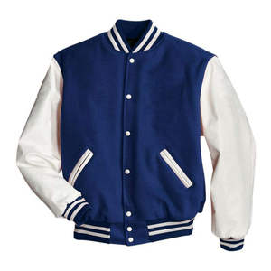 PLAYER'S POINT Veste polaire unisexe à fermeture éclair intégrale, col montant, bleu uni, manches longues, décontractée, pour le printemps, imperméable et coupe-vent - Product Image 2