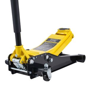 Martinetto idraulico da officina per auto, 2 tonnellate (4400 libbre), in ferro, a basso profilo, a doppio pistone, sollevamento rapido - Product Image 1