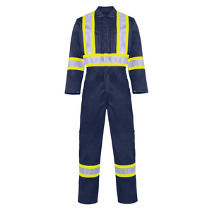 Combinaison de travail pour homme en coton respirant et confortable de qualité supérieure avec détection par aiguille, durable et réfléchissante - Product Image 1