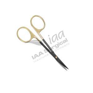 Tijeras Quirúrgicas Profesionales de Acero Inoxidable Rectas/Curvas, Afiladas y de Punta Cerrada, para Sutura de Iris y Goma, Instrumento para Hospitales - Product Image 4