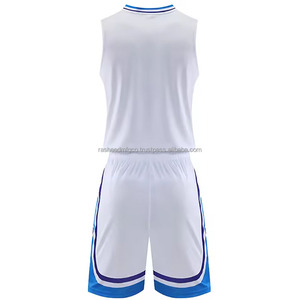 Men's <b>Custom</b> Reversible Sleeveless Basketball Jerseys Set Heat-Transfer Printed Breathable Moisture-Wicking Plus Size Wholesale - Product Image 2
