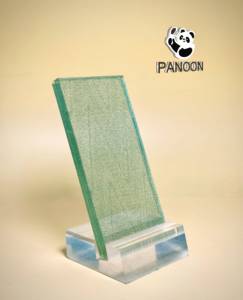 MG-02 Model Laminated Tempered Glass Panel with Woven Fabric Pattern for Industrial Interior Dining Greenhouse <b>Partitions</b> <b>Doors</b> - Product Image 6