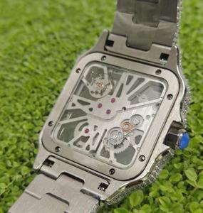 Reloj ZAWO HOUSE de Lujo Automático para Hombre, Estilo Hip Hop, con Moissanita VVS1, 41mm, 20mm, Acero Inoxidable, Deportivo, con Cristal y Agujas - Product Image 5