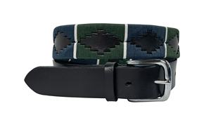 Ceinture en cuir Polo d'Argentine, couture à la main, design Polo avec boucle argentée. - Product Image 2