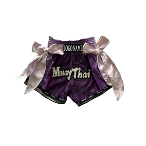 Pantalones Cortos de Muay Thai Profesionales de Alta Resistencia para Clubes, Ropa de MMA para Hombre, Pantalones Cortos de Kickboxing para Boxeo Tailandés - Product Image 4