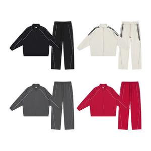 Ensemble de survêtement coupe-vent en nylon décontracté, veste zippée et short de jogging en polyester pour homme, 2 pièces - Product Image 1