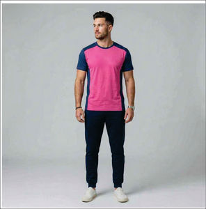 T-shirt à manches longues personnalisé avec logo imprimé pour homme, en coton, unisexe, coupe ample, col rond - Product Image 4