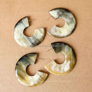 Pendientes de Cuerno de Búfalo de Moda para Mujer, Diseño Moderno, Joyería para Fiestas, para Compradores al por Mayor, Pendientes Largos Finos - Product Image 5