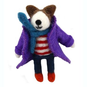 2025สักหลาดแฮนด์เมดขนาด9ซม. เครื่องประดับรูปกระต่ายคู่ฤดูหนาวอุปกรณ์ตกแต่งโต๊ะสำหรับวันคริสต์มาสอุปกรณ์ตกแต่งวันหยุดสำหรับปีใหม่ - Product Image 5