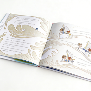 Service d'impression de livres pour enfants, papier offset, carton duplex, designs personnalisés, livres reliés avec film mat laminé, usine chinoise - Product Image 4