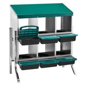 Wall Mount Chicken Nesting Box with 6 Compartments Easy <b>Egg</b> Collection Brooder Chicken Laying <b>Eggs</b> <b>Egg</b> <b>Storage</b> Product - Product Image 1