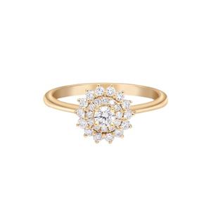 Anillo de diamante de moissanita de plata 925 para regalo de aniversario de mujer - Product Image 2