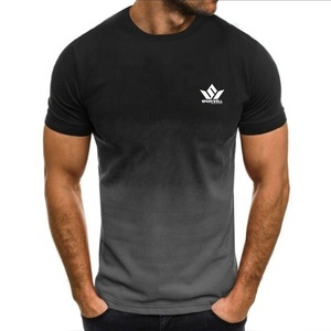 เสื้อยืดแขนสั้นคอกลมสีดำสำหรับผู้ชาย Sparkwell ผ้าเจอร์ซีย์คอตตอน 100% ทรงปกติ ระบายอากาศได้ดี สวมใส่สบาย พิมพ์ลายโลโก้ด้านหน้า - Product Image 1