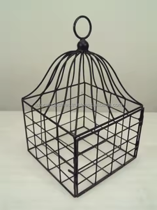 กรงนกลวดโลหะพร้อมห่วงสำหรับตกแต่งสวน - Product Image 5