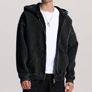 Sudadera con Capucha de Algodón y Forro Polar para Hombre, Estilo Urbano de Invierno, Diseño Personalizado OEM, Lavado Ácido, Venta al por Mayor 2026 - Product Image 4