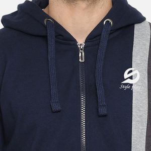 Survêtements pour hommes en molleton 100% coton, design personnalisé, nouveau design, motif uni, légers, avec fermeture éclair - Product Image 6