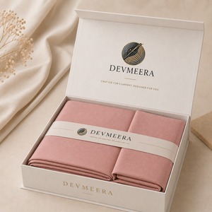 High Quality Blush Pink 300 TC Pure Cotton Solid Bedsheet for Home and Hotel Bedding and <b>Comfortable</b> Breathable Fabric - Product Image 3