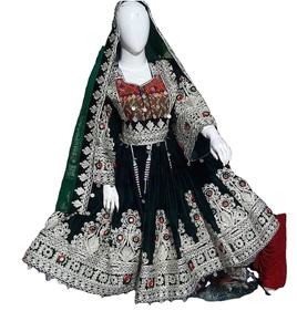 Vestido Vintage étnico Tribal Kuchi Afghani/paquistaní, impresionante Kuchi tradicional multicolor, oferta, 2020 - Product Image 1