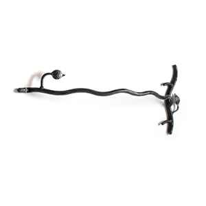 Organizador de toallas de baño decorativo de hierro con elegante estructura curva y base de montaje resistente para interiores rústicos modernos - Product Image 2