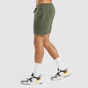 Fashion Casual Men's Sweat <b>Shorts</b> Solid Colour Polyester Mid Waist Waterproof Drawstring Closure Sweat Sports <b>Shorts</b> Streetwear - Product Image 3
