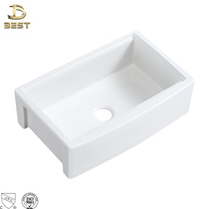 Fregadero de Cocina Individual de Cerámica, Estilo Rústico, 33*21, de Porcelana, Forma Rectangular, con Escurridor, Diseño Moderno, Garantía de 5 Años - Product Image 3