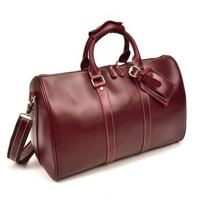 New Arrival Luxury <b>leather</b> Duffle <b>Bag</b> Adjustable Strap Zipper Closure Large Capacity Multi-Function for Travel Daily - Product Image 1