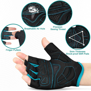 Custom Made Half Finger Eco Friendly High Quality Weightlifting Cycling <b>Gloves</b> Customized Logo Lightweight Gym Cycling <b>Gloves</b> - Product Image 5